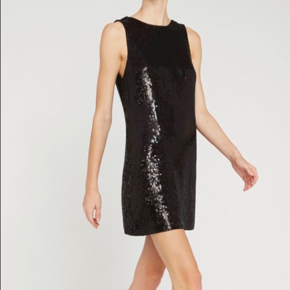 Alice + Olivia two way cowl back sequin dress NWT